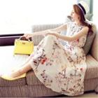 Printed Midi Sleeveless Sundress