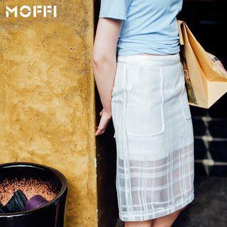 Midi Organza Skirt