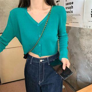 Plain Cropped Cardigan - 4 Colors