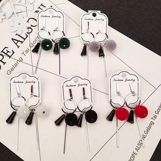 Bobble & Bar Dangle Earring