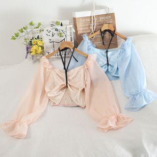 Ruffled Smocked Blouse