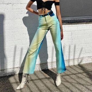 Gradient Boot Cut Pants