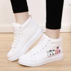 Cartoon Print Ankle Boots