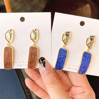 Metal Disc Geometric Drop Earring