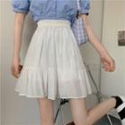 Semi High-waist A-line Skirt
