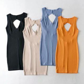 V-neck Mini Sheath Tank Top