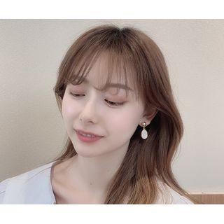 Pearl Dangle Earring 1 Pair - As Shown In Figure - One Size
