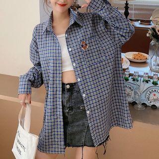 Elbow-sleeve / Long-sleeve Embroidered Shirt