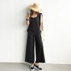 Zip-back Wide-leg Jumpsuit