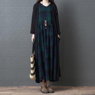 Open Front Midi Knit Jacket