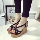 Wedged Strappy Sandals