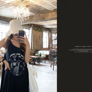 Graphic Long Tank Dress