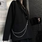 Loose-fit Chain-accent Blazer