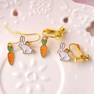 Rabbit / Carrot Drop Earring