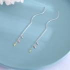 Fish Threader Earring 1 Pair - Silver - One Size
