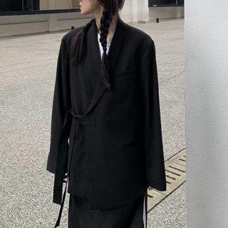Sashed Blazer / Midi Skirt