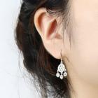 Snowflake Sterling Silver Fringed Earring 1 Pair - 925 Silver - Earrings - Gold - One Size