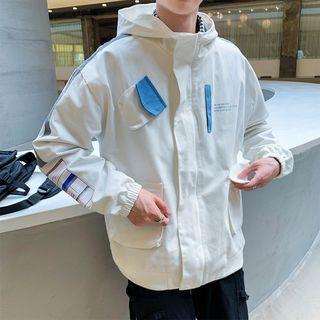 Label Applique Lettering Windbreaker