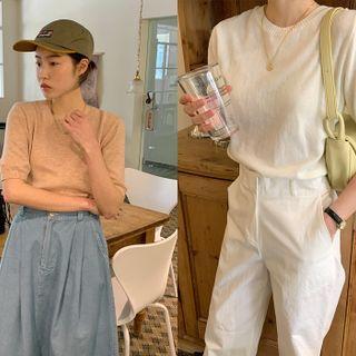 M Lange Color Knit Top