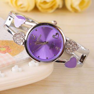 Rhinestone Sweetheart Bangle Watch