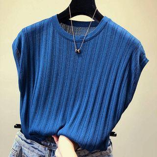 Batwing Plain Knit Top