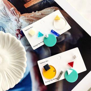 Acrylic Abstract Color Block Earrings