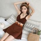 Set: Crop Swim Top + Skirt
