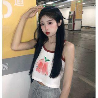 Print Camisole Top Camisole Top - Peach - Pink - One Size