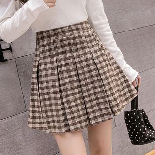 Mini Plaid Pleated Skirt