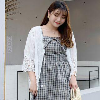 Perforated Light Jacket White - One Size