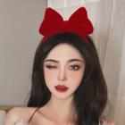 Velour Bow Headband