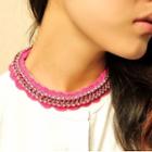 Rhinestone Crochet Necklace