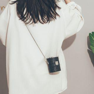 Glitter Cylinder Bucket Bag
