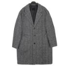 Plus Size Herringbone Coat