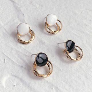 Glaze Layered Hoop Earring