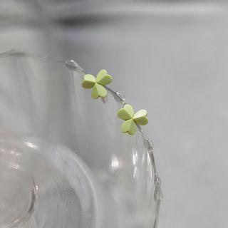 Clover Stud Earring 1 Pair - As Shown In Figure - One Size