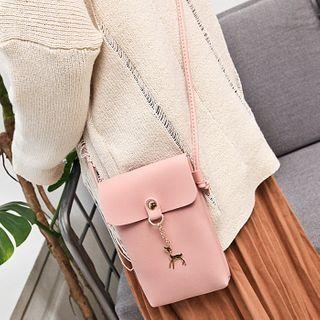 Alloy Deer Faux Leather Crossbody Bag