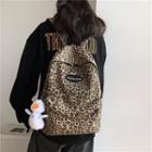 Leopard Print Backpack / Bag Charm