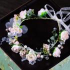 Wedding Artificial Flower Headpiece Green - One Size
