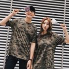 Couple Matching Short-sleeve Camouflage T-shirt