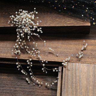 Wedding Faux Pearl Branch Hair Clip As Shown In Figure - One Size