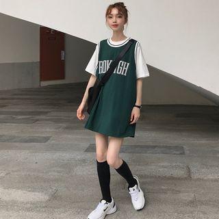 Sporty Vest / Short-sleeved Top / Wide Leg Shorts