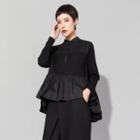 High Low Henley Blouse