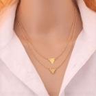 Layered Geometric Necklace As Shown In Figure - One Size
