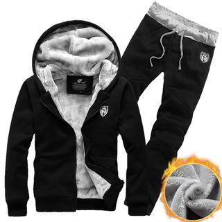 Set: Hooded Fleece Zip Jacket + Sweatpants
