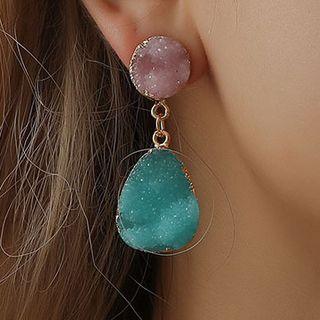Droplet Ear Stud 1 Pair - 0343 - 01 - As Shown In Figure - One Size