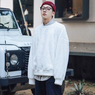 Plaid Fleece-lined Pullover