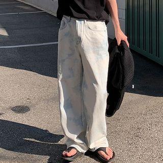 Dye Print Straight-fit Jeans