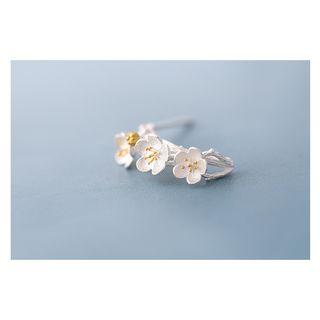 925 Sterling Silver Branches Earring 1 Pair - As Shown In Figure - One Size