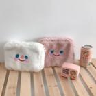 Cartoon Embroidered Fluffy Pouch